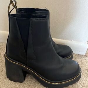 Dr Martens black Spence chunky heeled Chelsea boot